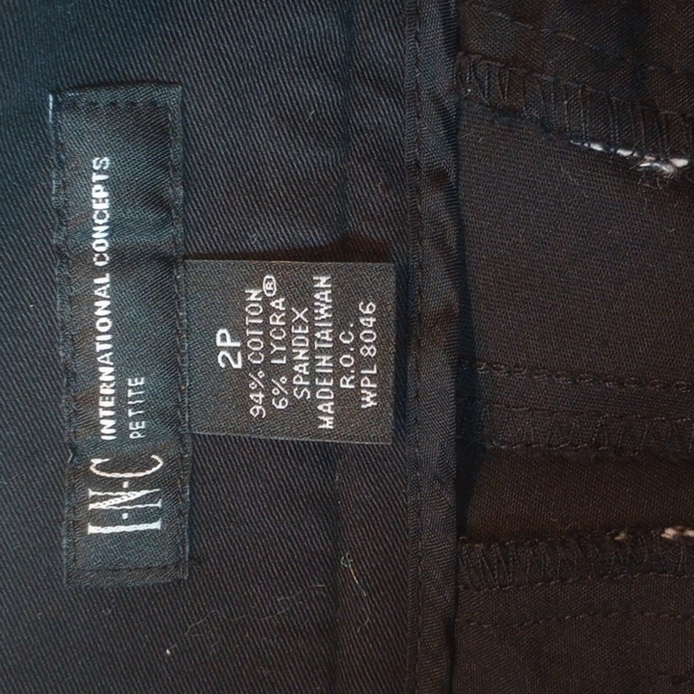 INC Black Capris with White Trim - Picture 6 of 10